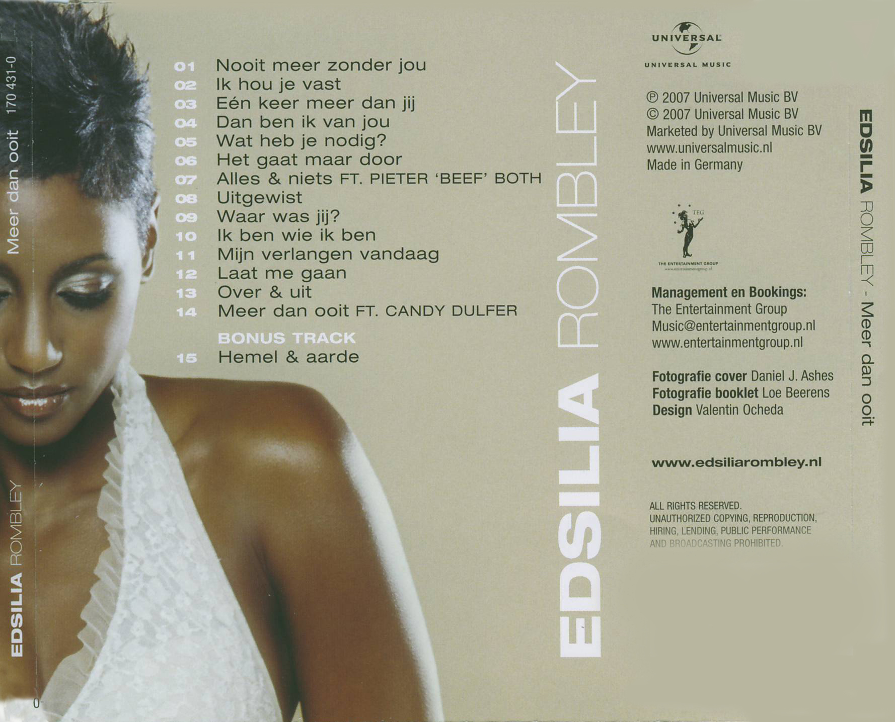 Edsilia Rombley  Meer Dan Ooit : Back